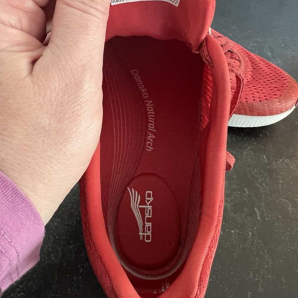 Dansko Women's Red Sky Mesh Shoe Sneaker EU 38 (US 5.5-6) Lightweight Comfort - Picture 12 of 15